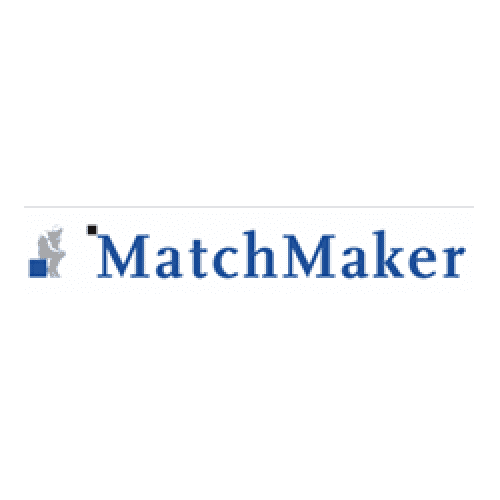 MatchMaker logo i blå